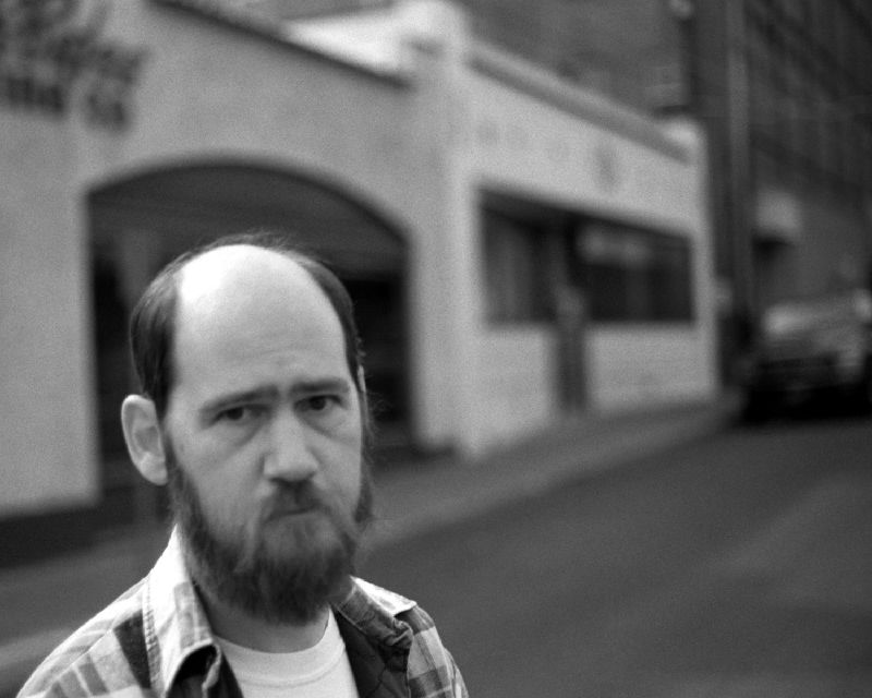 Worker on city street